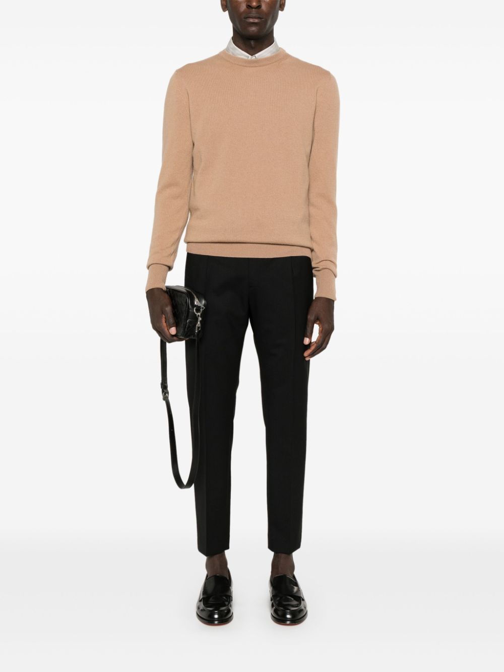 Maison-Kitsune Lardini Cashmere Jumper Neutrals Men Knitted Sweaters