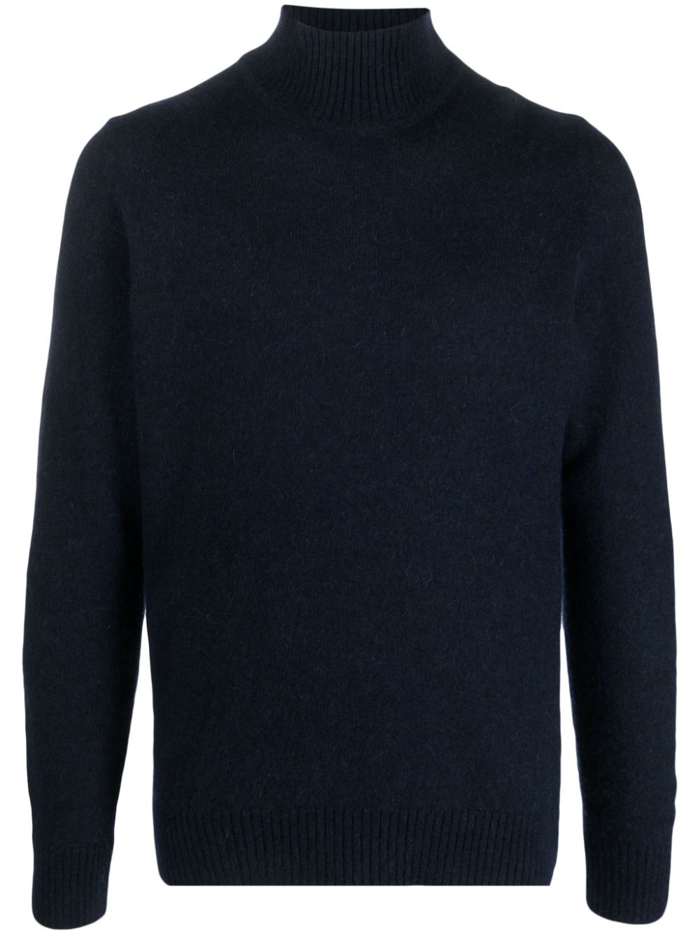 Lardini fine-knit roll-neck Jumper Blue Men Knitted Sweaters Maison-Kitsune