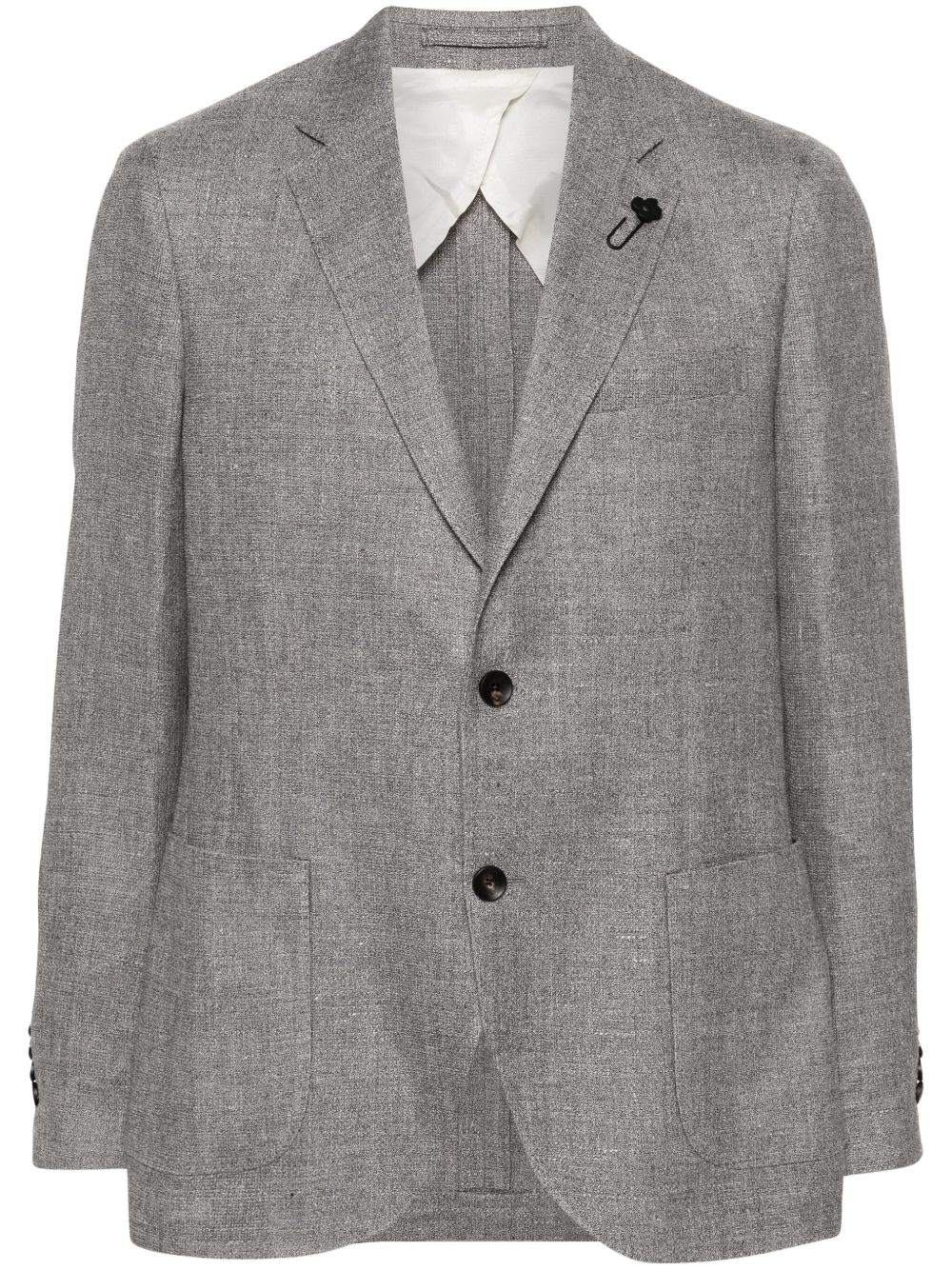 Lardini Special single-breasted Blazer Grey Maison-Kitsune Men Blazers