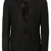 Maison-Kitsune Blazers Men Lardini single-breasted Blazer Black