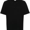 Maison-Kitsune Lardini Jersey Cotton Polo Shirt Black Men Polo Shirts