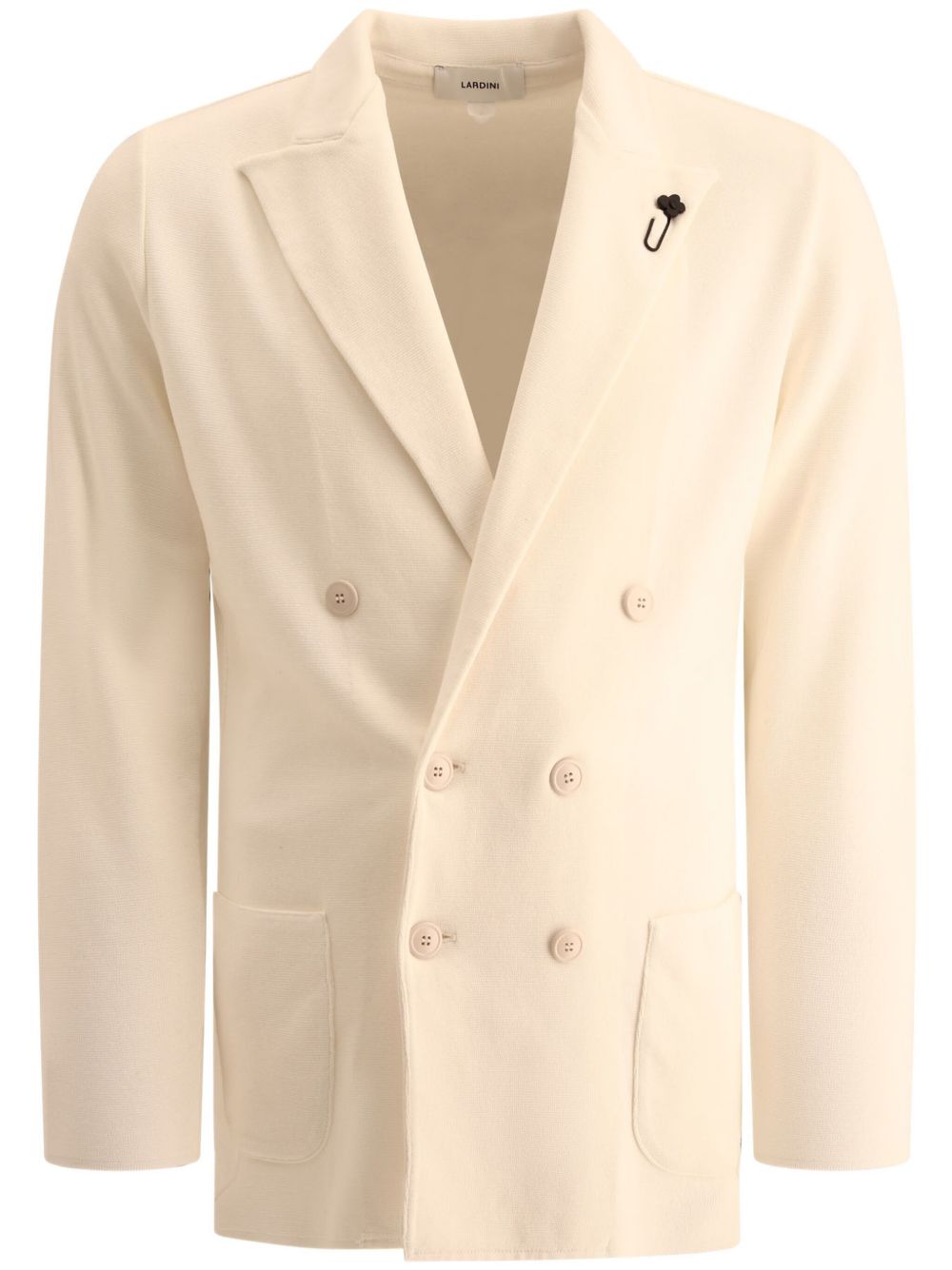 Maison-Kitsune Blazers Men Lardini English Vents Cotton Blazer White
