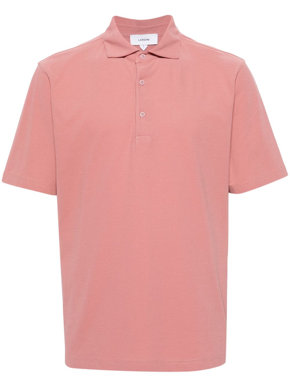 Men Polo Shirts Maison-Kitsune Lardini short-sleeve Cotton Polo Shirt Pink