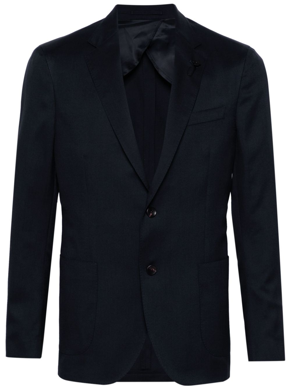 Maison-Kitsune Blazers Men Lardini single-breasted Twill Blazer Blue