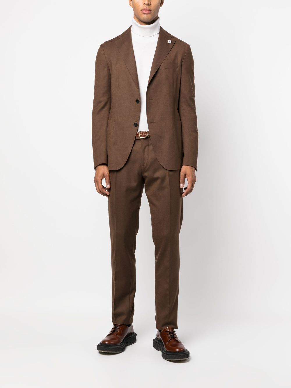 Lardini two-piece single-breasted Suit Brown Men Single Breasted Suits Maison-Kitsune