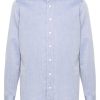 Maison-Kitsune Lardini wingtip-collar Shirt Blue Men Shirts
