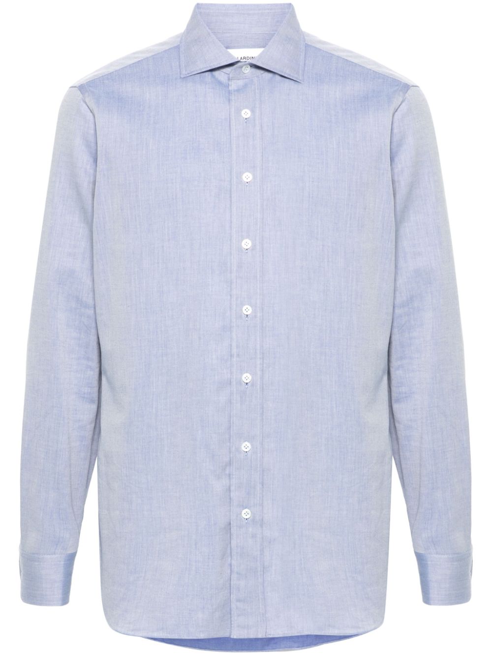 Maison-Kitsune Lardini wingtip-collar Shirt Blue Men Shirts