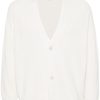 Maison-Kitsune Cardigans Men Lardini V-neck Cotton Cardigan White