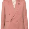 Lardini double-breasted Wool Blazer Pink Men Blazers Maison-Kitsune