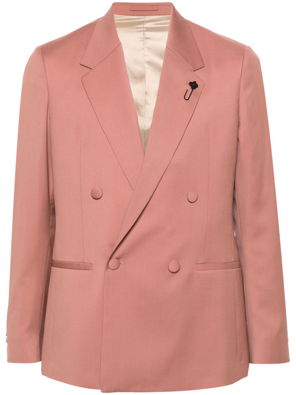 Lardini double-breasted Wool Blazer Pink Men Blazers Maison-Kitsune
