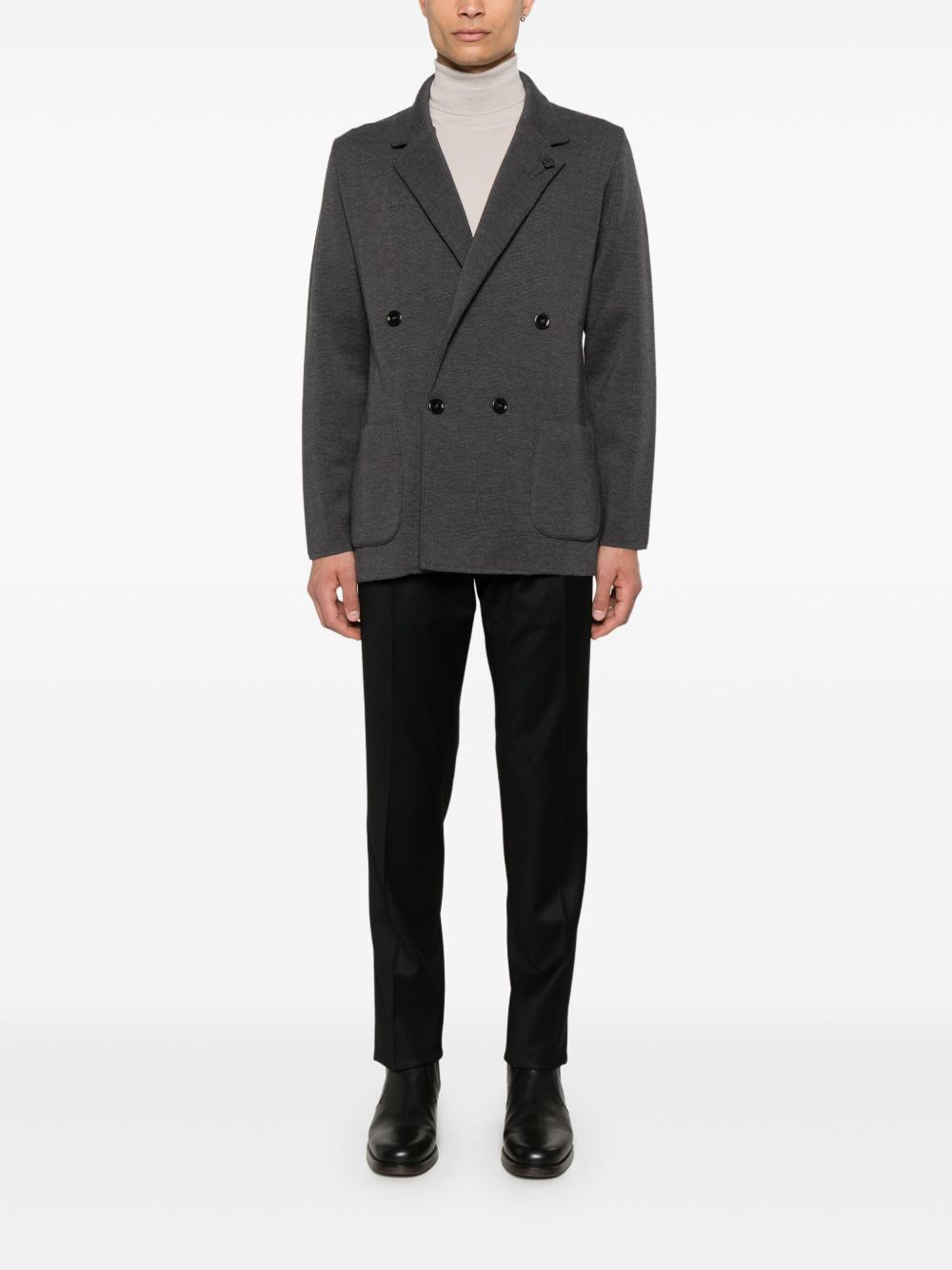 Lardini straight-leg Chino Trousers Black Maison-Kitsune Men Chinos
