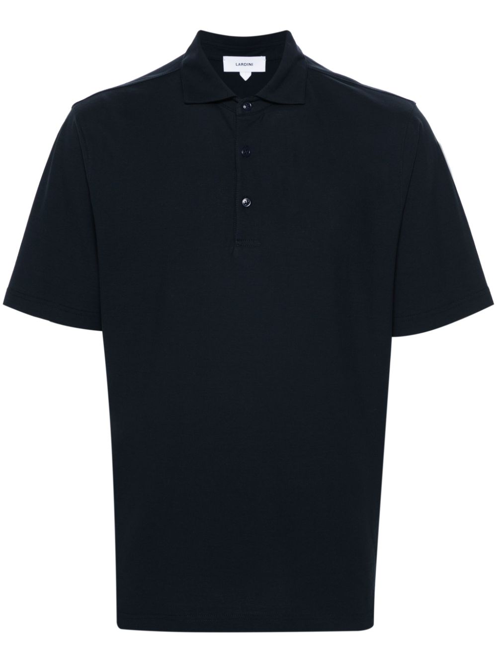 Men Polo Shirts Maison-Kitsune Lardini Jersey Cotton Polo Shirt Blue