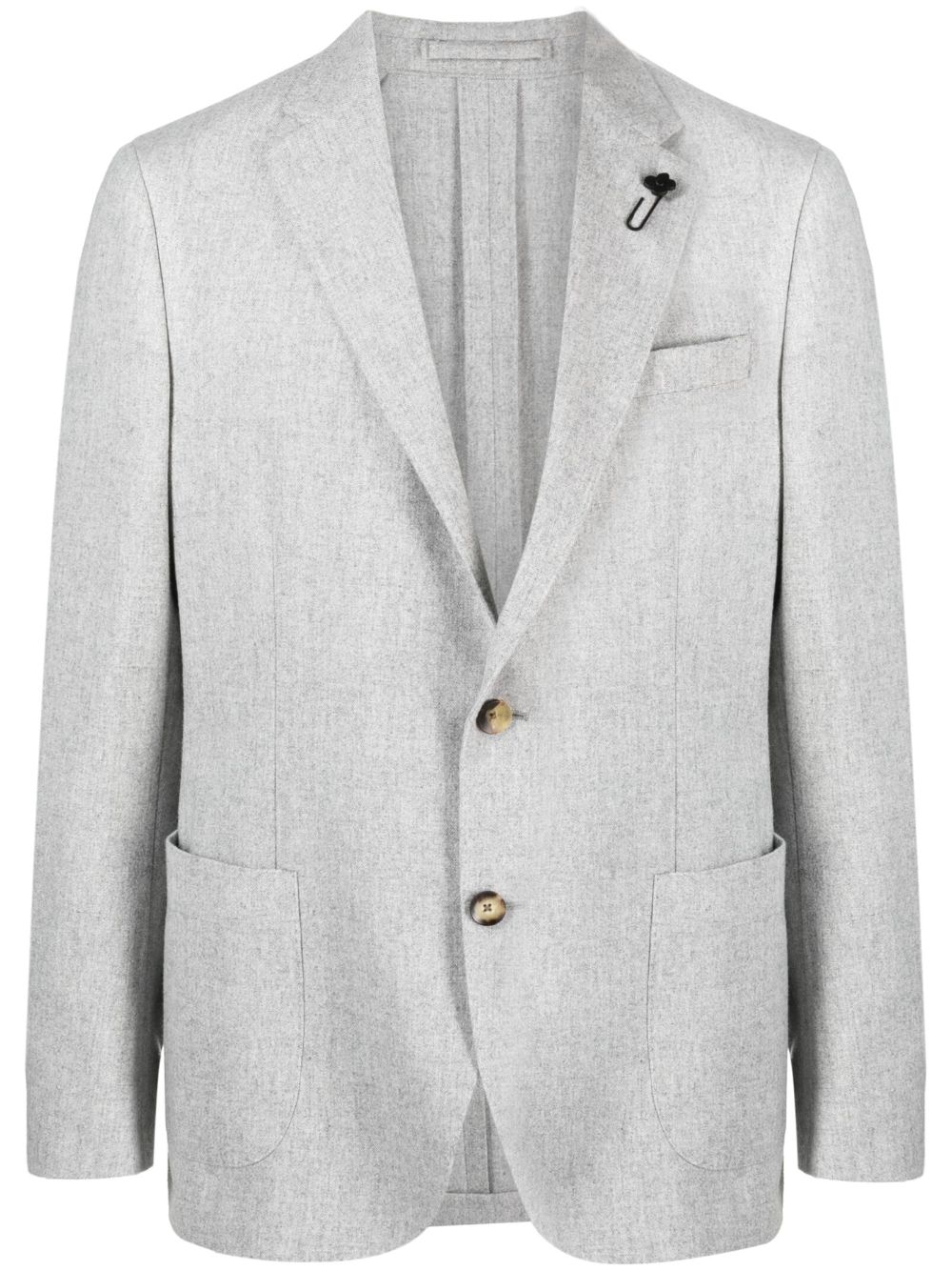 Lardini single-breasted wool-blend Blazer Grey Maison-Kitsune Men Blazers