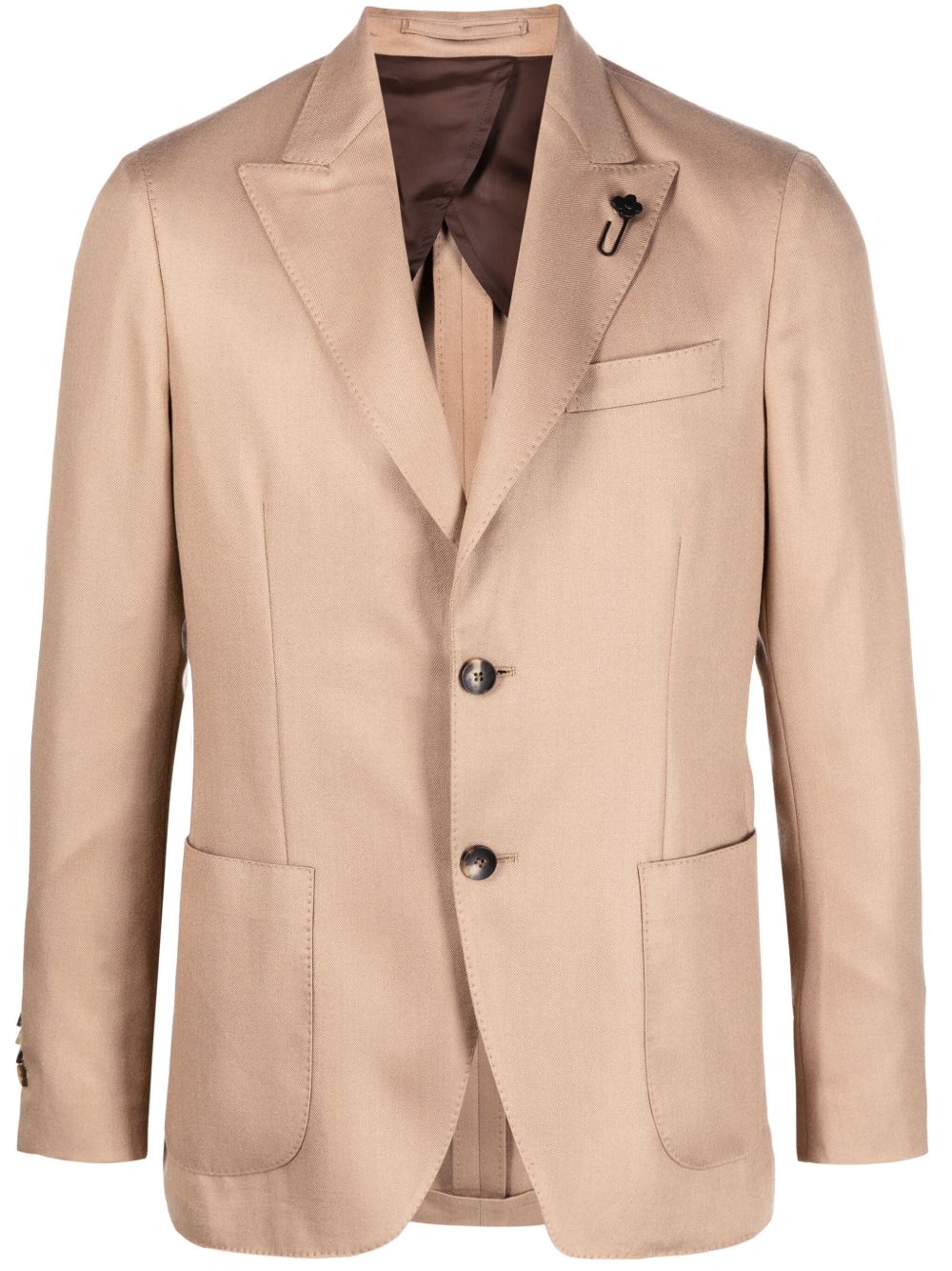Maison-Kitsune Blazers Men Lardini slim-cut single-breasted Blazer Neutrals
