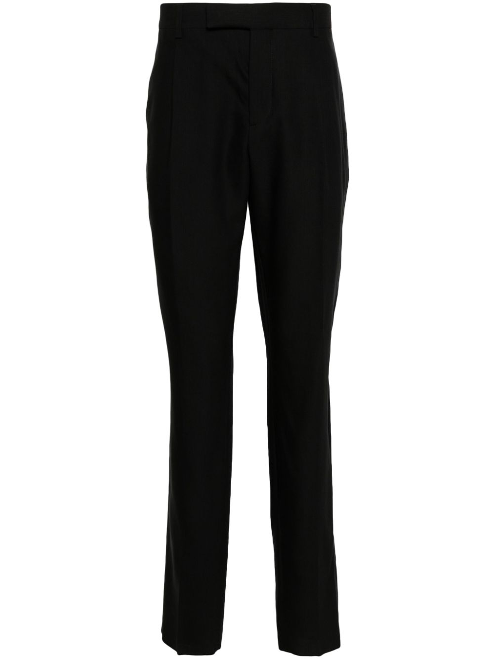 Men Tapered Pants Maison-Kitsune Lardini Tailored Tapered Trousers Black