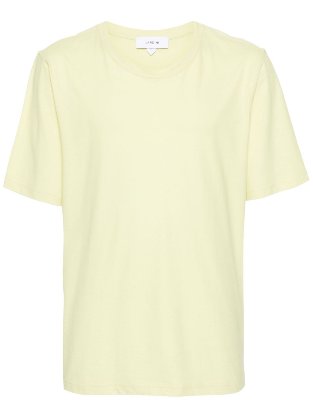 Maison-Kitsune T-Shirts Men Lardini round-neck Cotton T-shirt Yellow