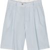 Lardini Striped straight-leg Shorts Blue Men Tailored Shorts Maison-Kitsune