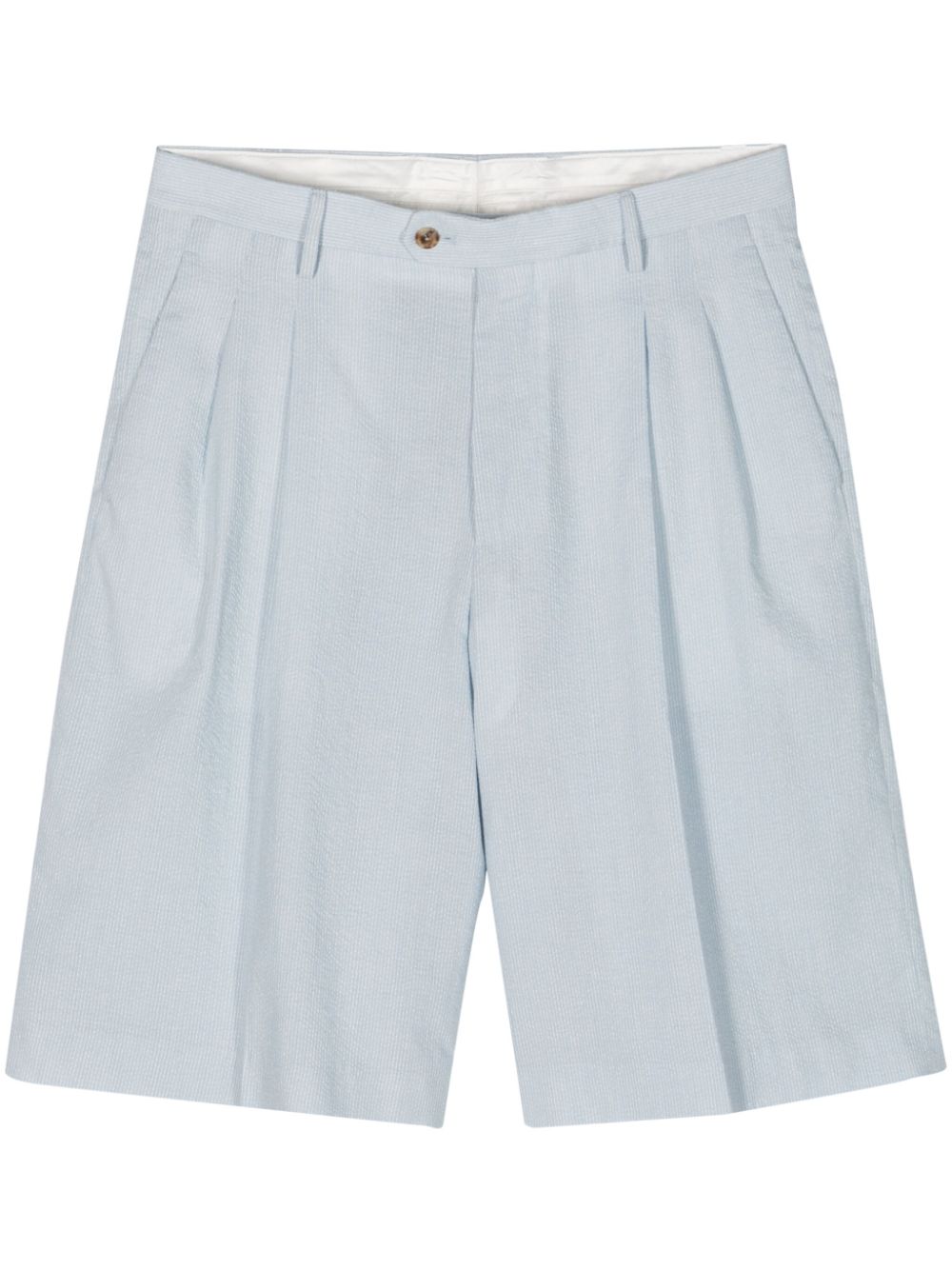 Lardini Striped straight-leg Shorts Blue Men Tailored Shorts Maison-Kitsune