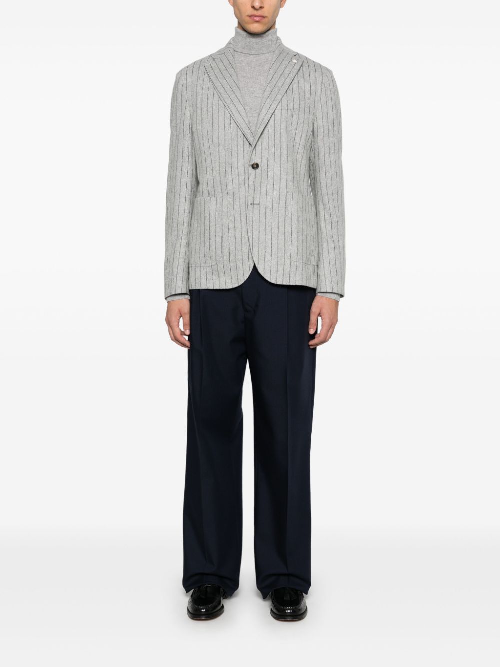 Lardini pleat-detail Trousers Blue Men Tailored Pants Maison-Kitsune