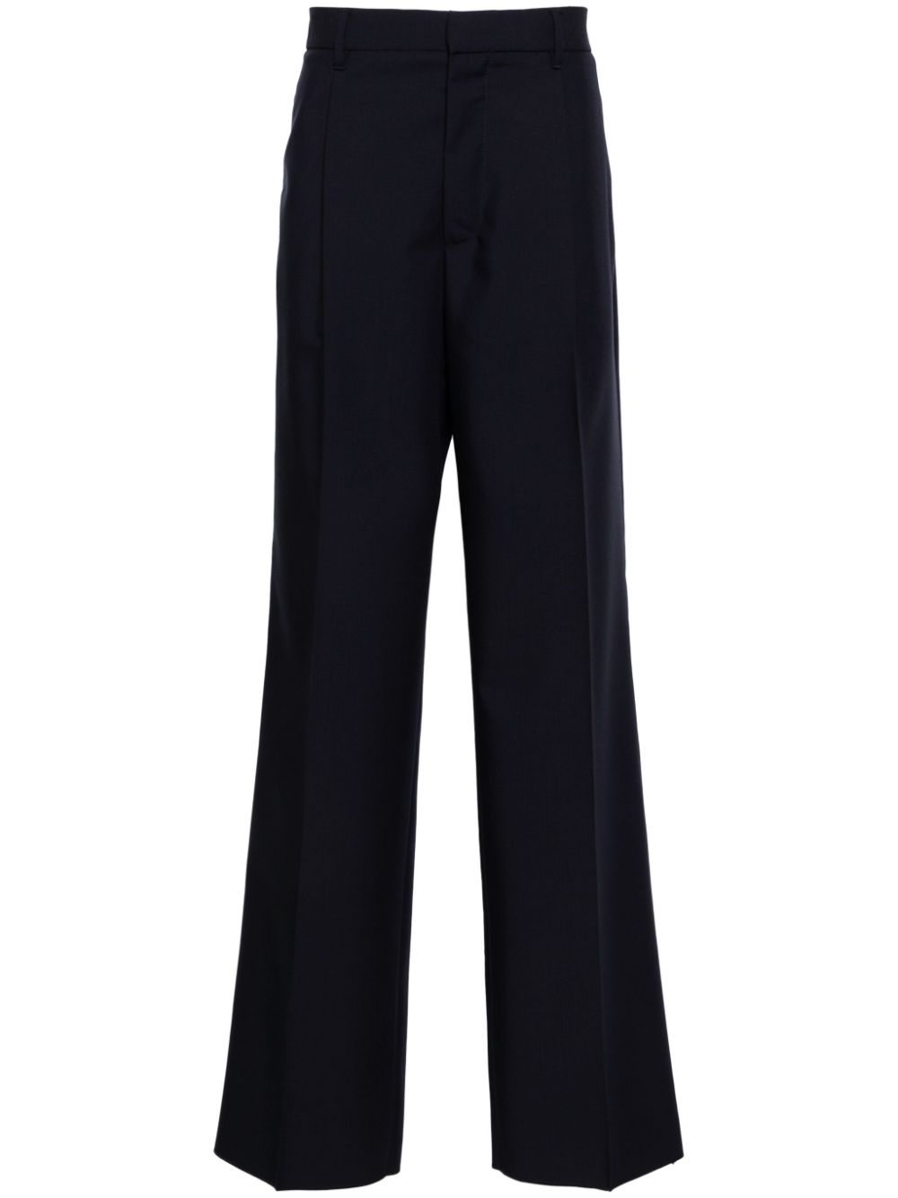 Lardini pleat-detail Trousers Blue Men Tailored Pants Maison-Kitsune