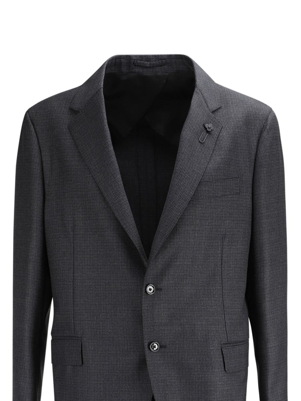 Maison-Kitsune Lardini Wool single-breasted Suit Grey Men Single Breasted Suits