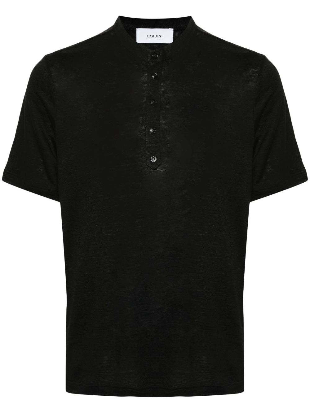 Lardini fine-knit Slub T-shirt Black Maison-Kitsune Men T-Shirts