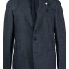 Lardini buttoned-up single-breasted Blazer Blue Maison-Kitsune Men Blazers