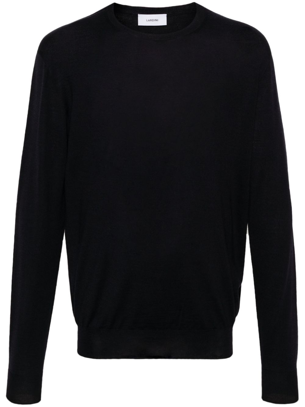 Lardini crew-neck long-sleeve Jumper Blue Men Knitted Sweaters Maison-Kitsune