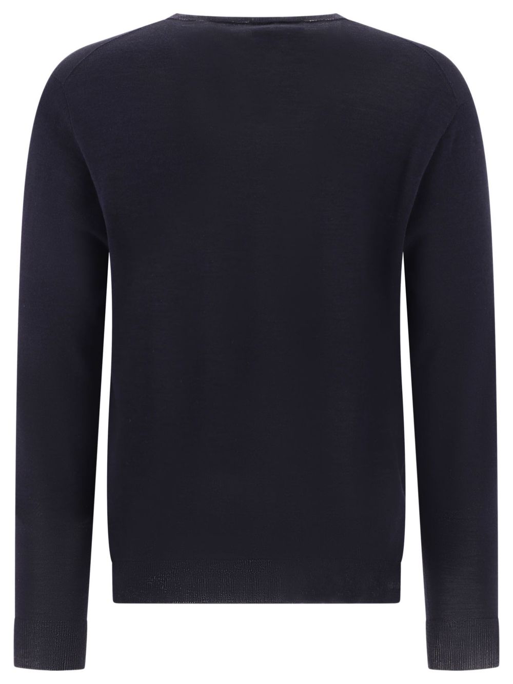 Lardini Knitted wool-silk Blend Jumper Blue Men Knitted Sweaters Maison-Kitsune