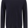Lardini Knitted wool-silk Blend Jumper Blue Men Knitted Sweaters Maison-Kitsune