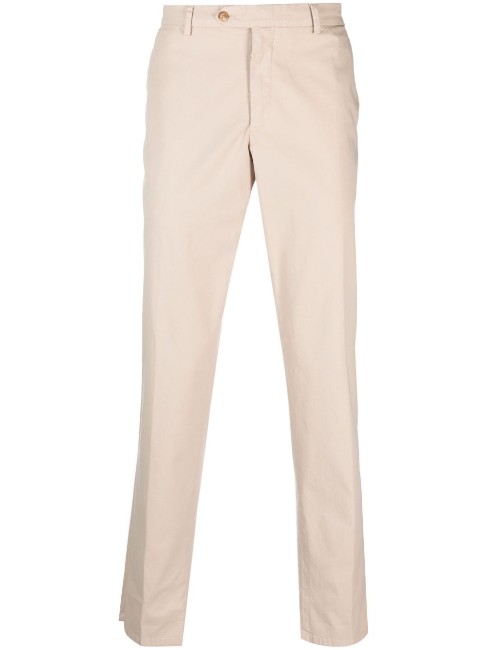 Lardini slim-fit Cotton Blend Chinos Neutrals Men Chinos Maison-Kitsune