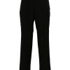 Maison-Kitsune Tapered Pants Men Lardini mid-rise Cargo Pants Black