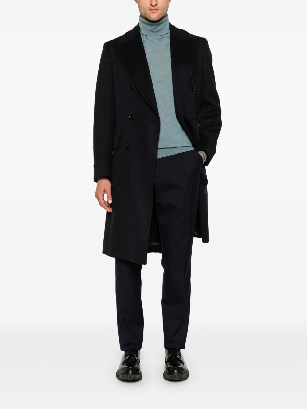 Lardini Tailored Trousers Blue Men Tailored Pants Maison-Kitsune