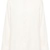 Men Shirts Maison-Kitsune Lardini cutaway-collar Flannel Shirt Neutrals