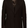 Lardini Wool single-breasted Blazer Brown Maison-Kitsune Men Blazers