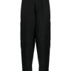 Lardini wool-blend Tapered Tailored Trousers Black Maison-Kitsune Men Tailored Pants
