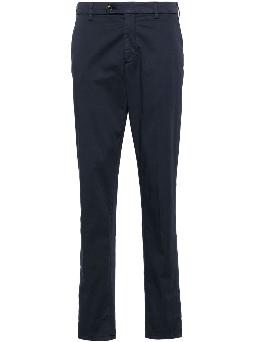 Men Tapered Pants Maison-Kitsune Lardini mid-rise Tapered Chinos Blue