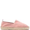 Maison-Kitsune Lardini Braided Suede Espadrilles Pink Men Espadrilles