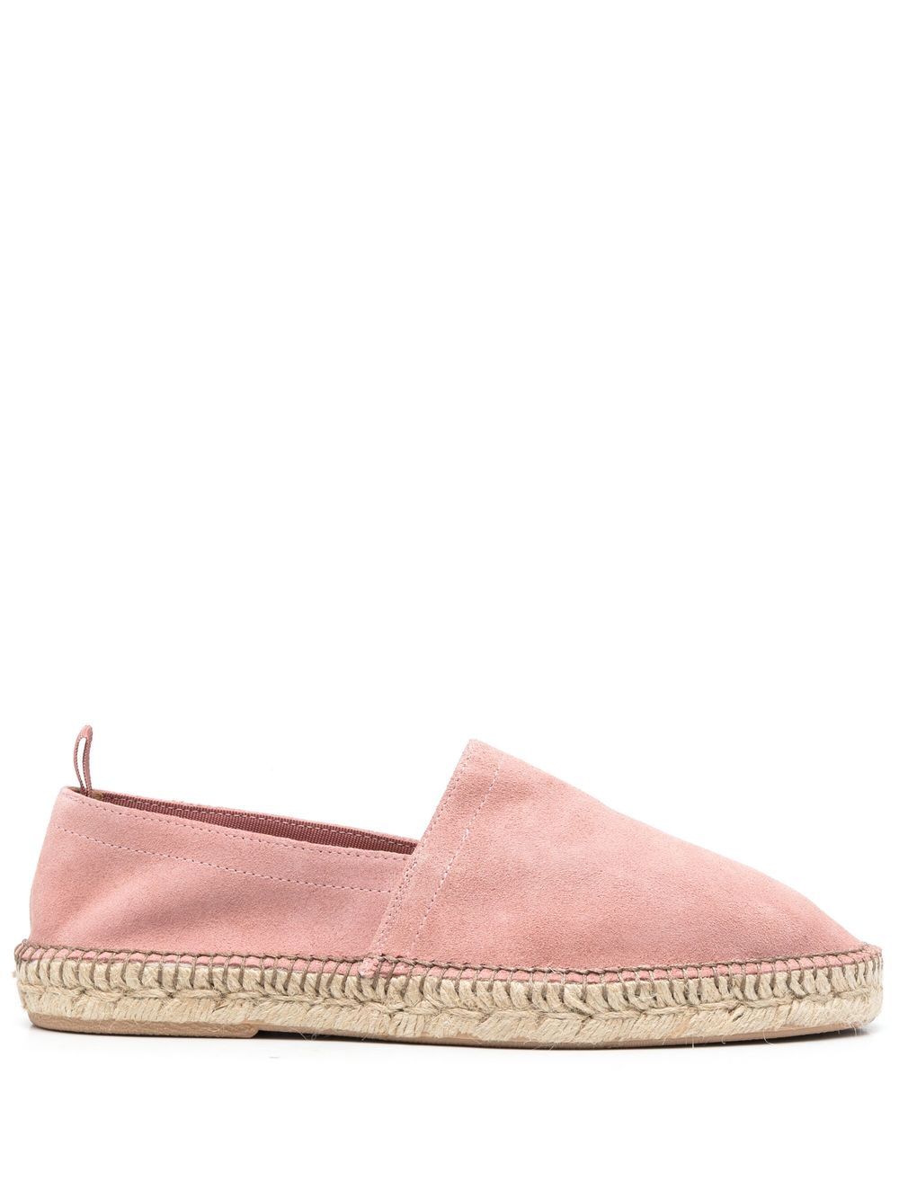 Maison-Kitsune Lardini Braided Suede Espadrilles Pink Men Espadrilles