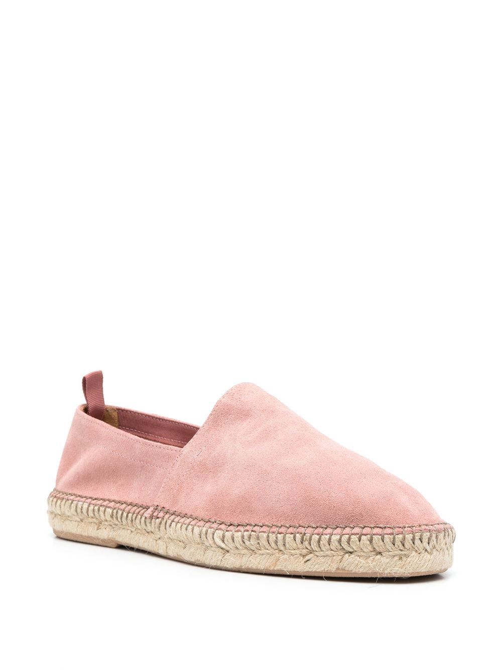 Maison-Kitsune Lardini Braided Suede Espadrilles Pink Men Espadrilles