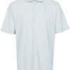 Maison-Kitsune Lardini Cotton Polo Shirt Blue Men Polo Shirts