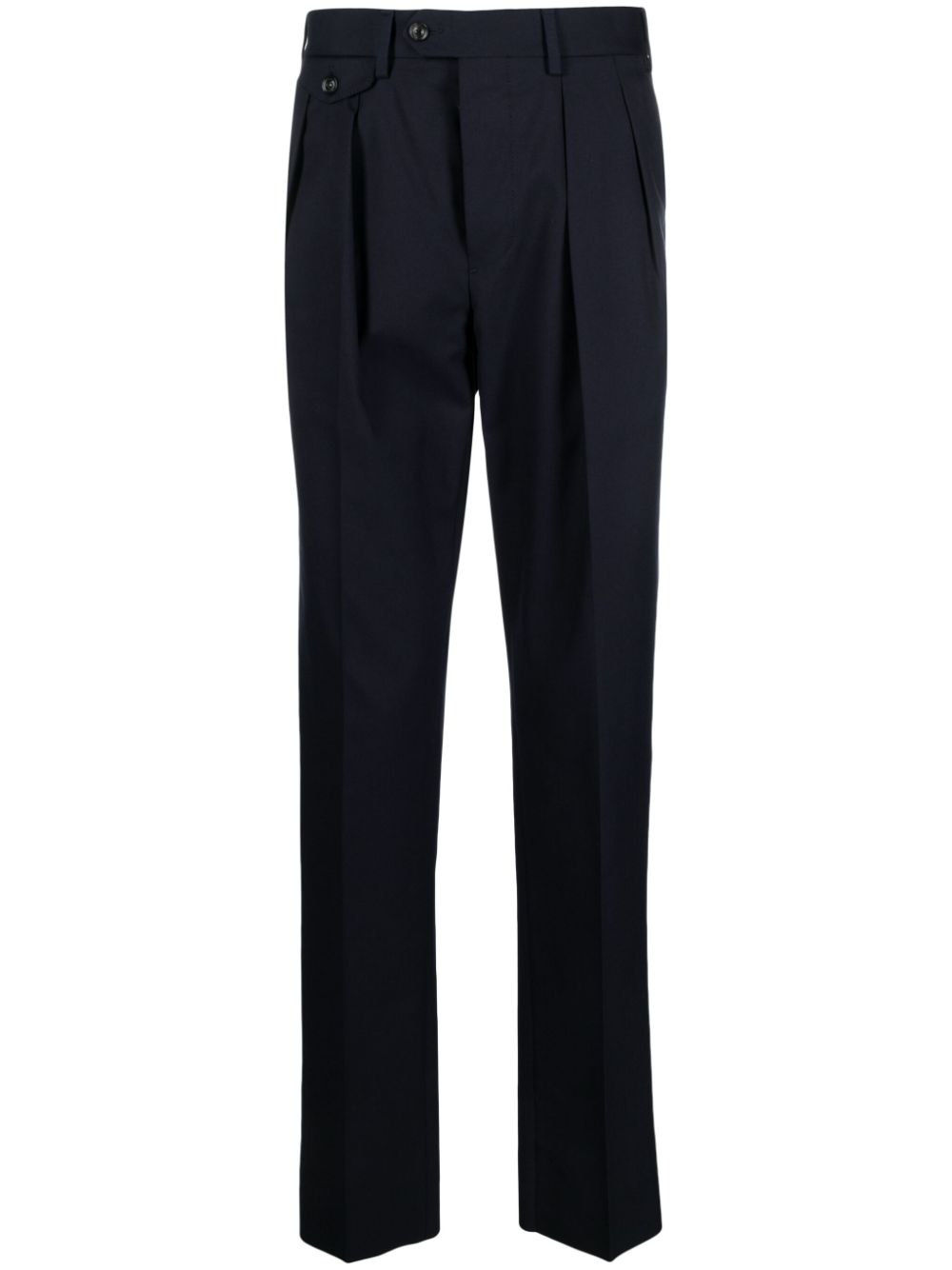 Lardini Pleated Tailored Trousers Blue Maison-Kitsune Men Tailored Pants