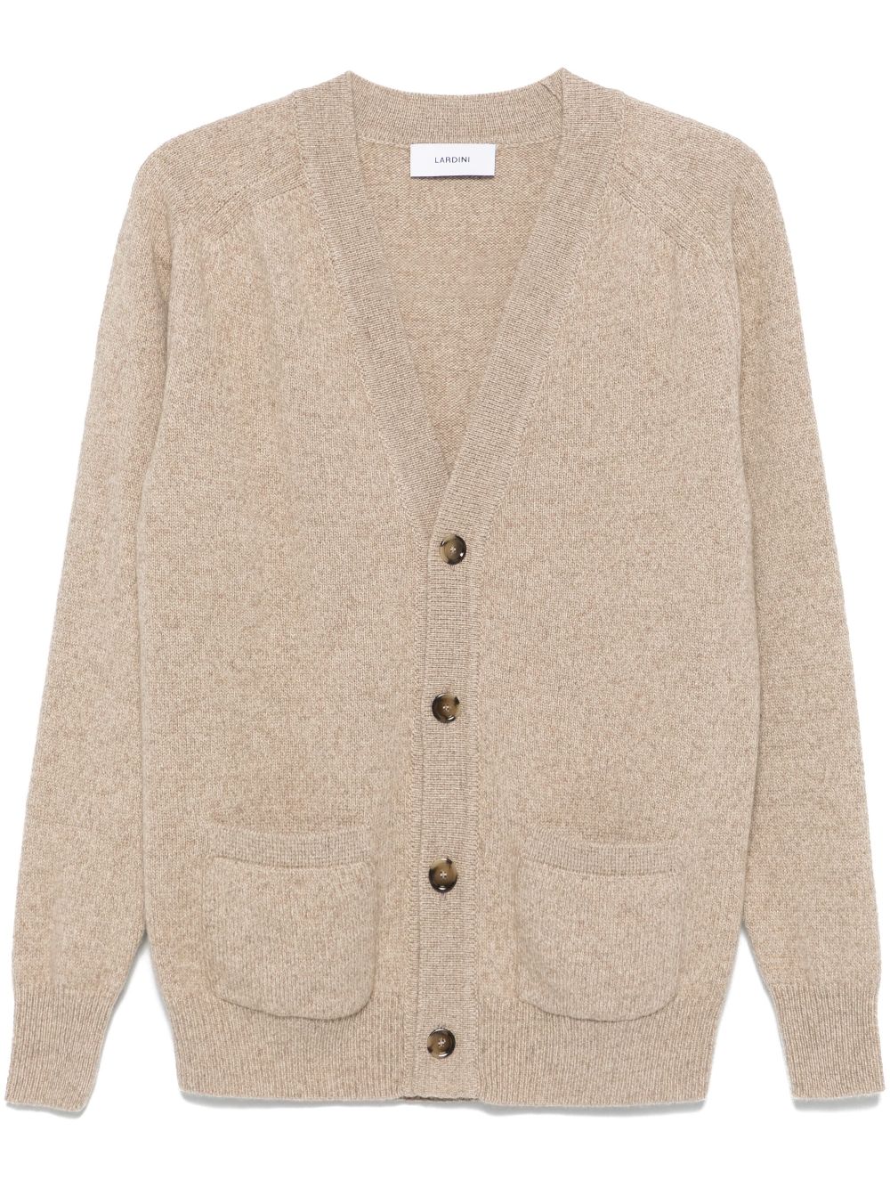 Men Cardigans Maison-Kitsune Lardini mélange-effect Cardigan Neutrals