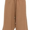 Maison-Kitsune Lardini drawstring-waist Track Shorts Brown Men Track & Running Shorts