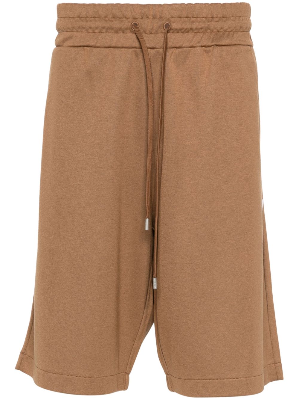 Maison-Kitsune Lardini drawstring-waist Track Shorts Brown Men Track & Running Shorts
