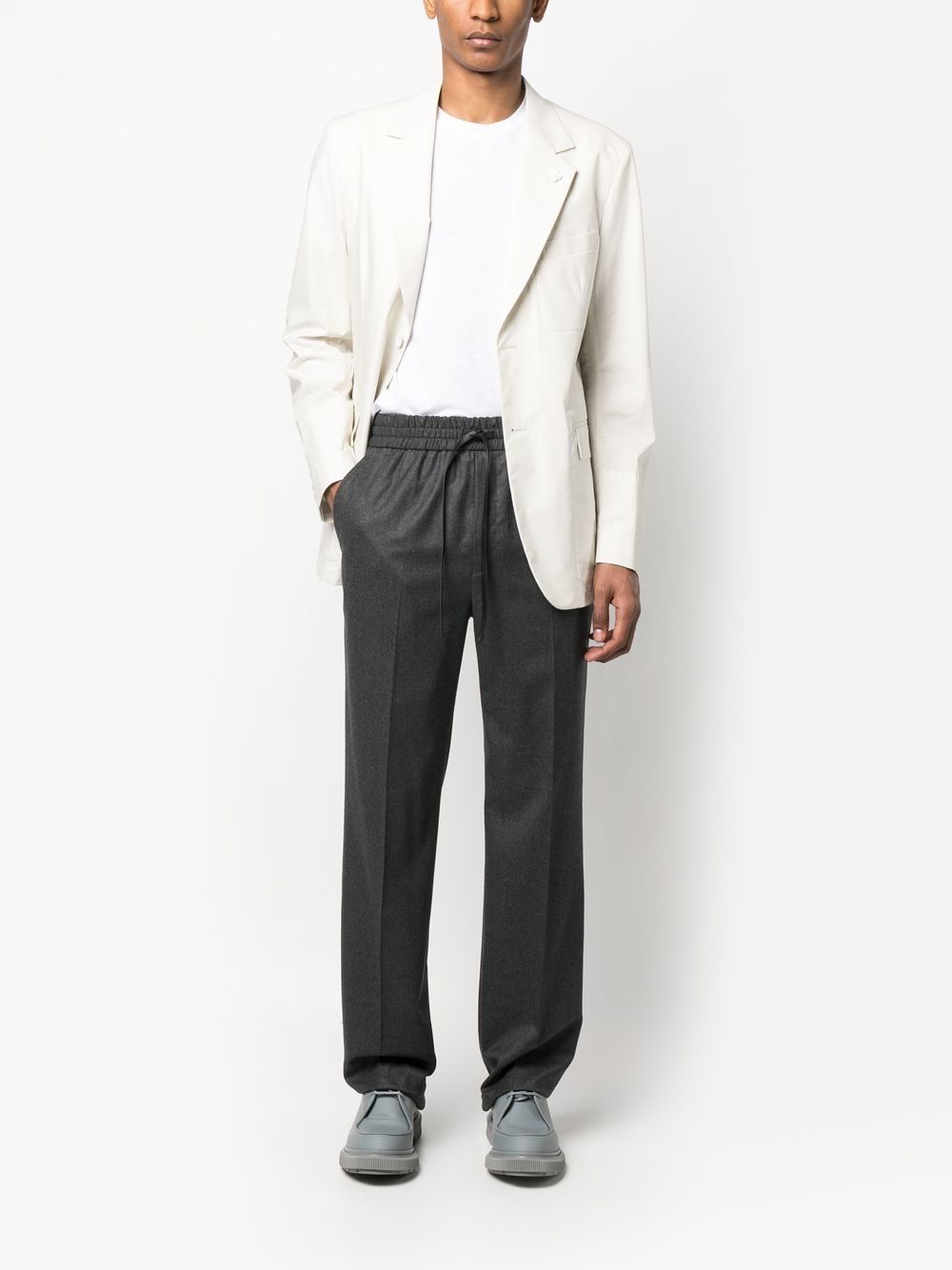 Maison-Kitsune Lardini single-breasted Blazer White Men Blazers