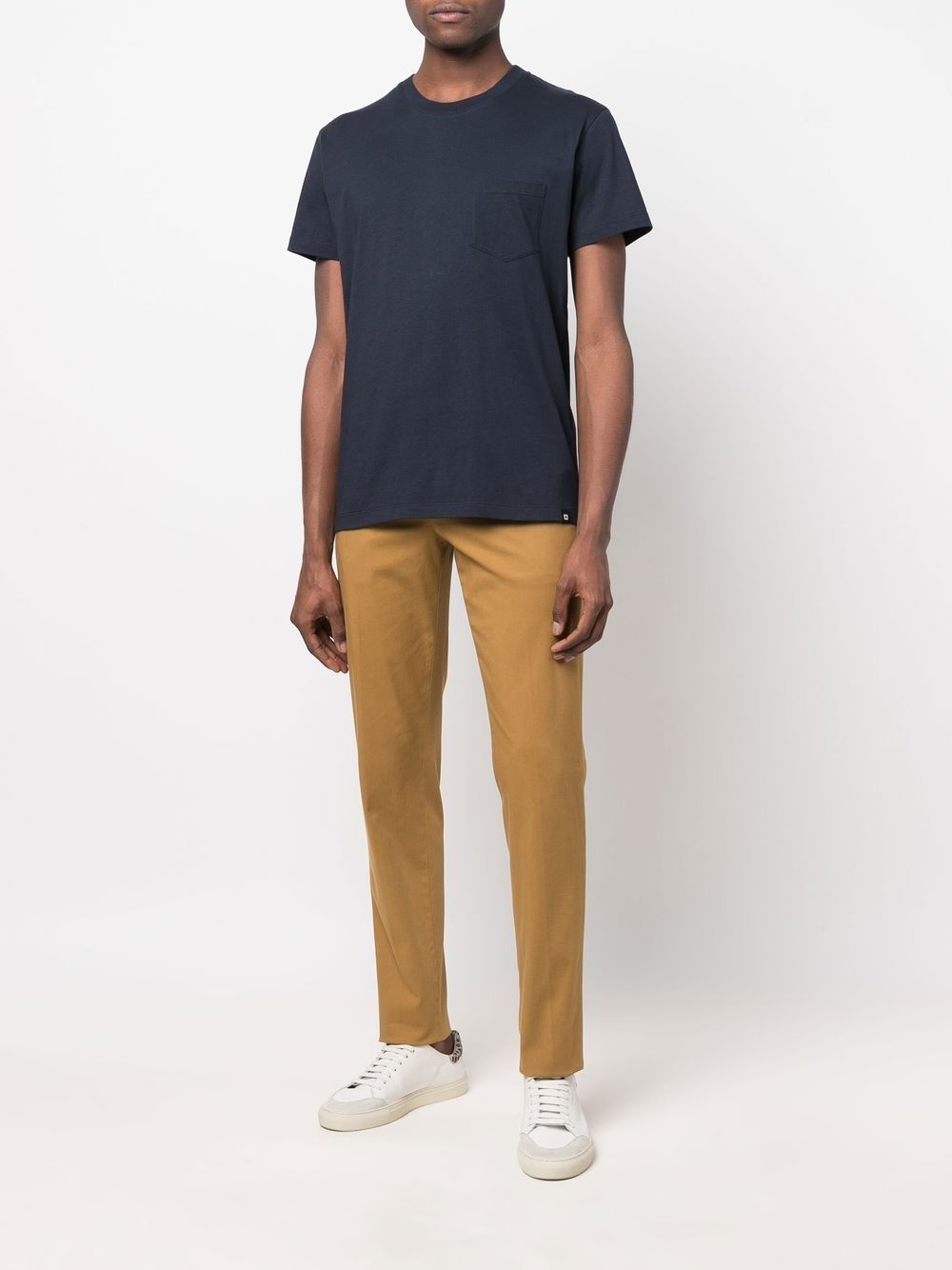Maison-Kitsune Lardini straight-leg Tailored Trousers Brown Men Tailored Pants