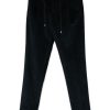 Men Tapered Pants Maison-Kitsune Lardini Corduroy Trousers Blue