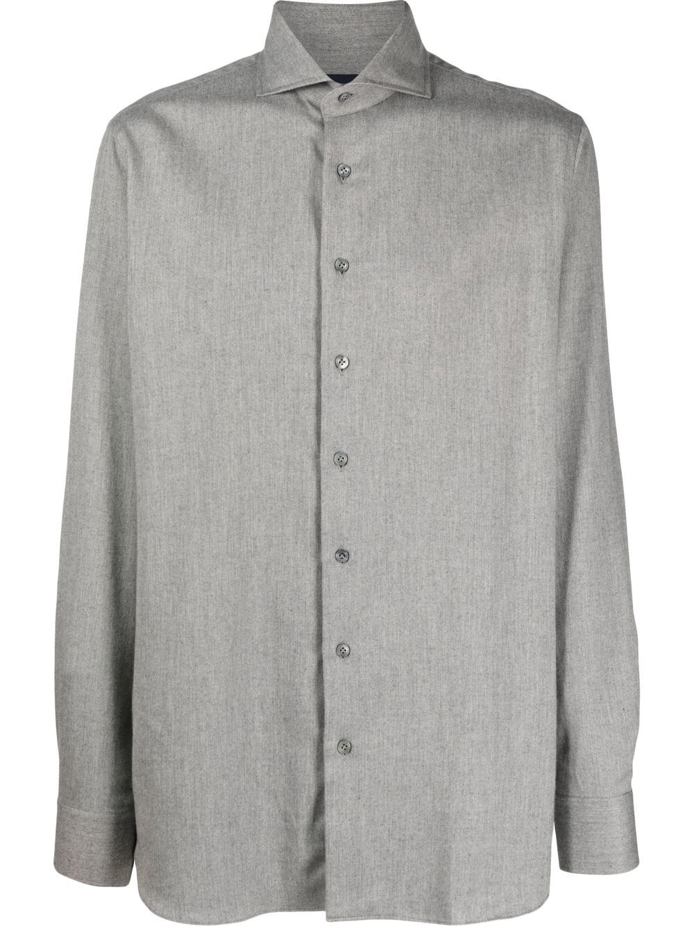 Lardini button-down Fitted Shirt Grey Men Shirts Maison-Kitsune