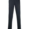 Men Tailored Pants Maison-Kitsune Lardini Tailored Cotton Blend Trousers Blue